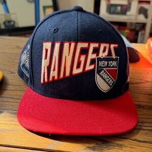 New York Rangers Wool Flat Brim Hat